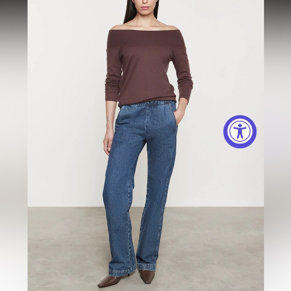 NWOT Enza Costa Straight-Leg EverywhereJeans